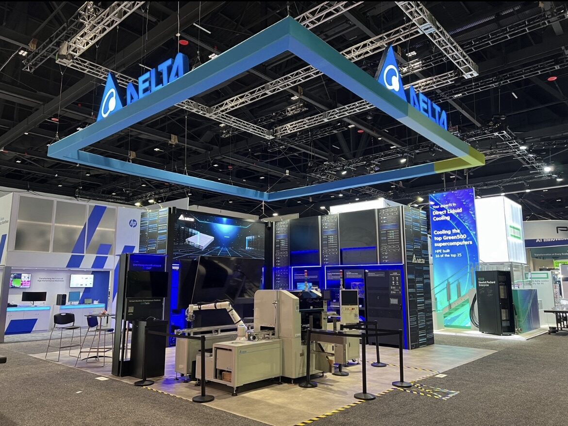 Delta Electronics trade show exhibit by AMG