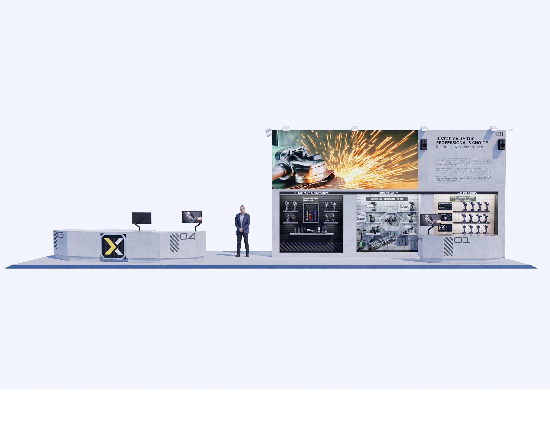Durofix trade show exhibit by AMG