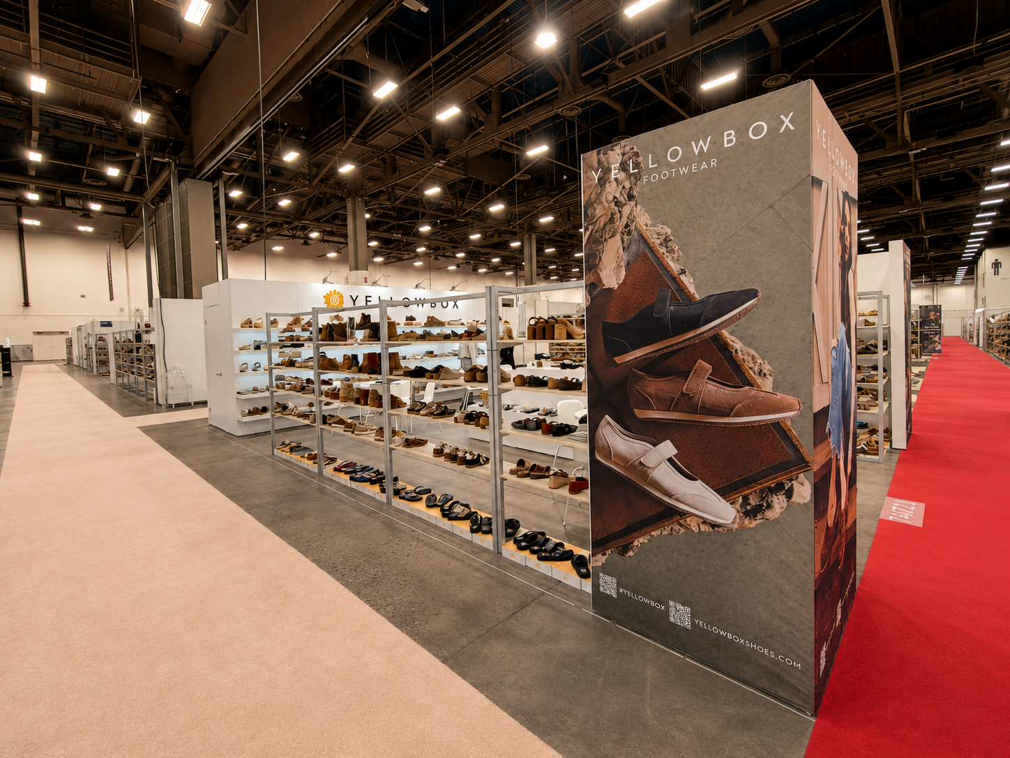 Yellow Box trade show exhibit by AMG