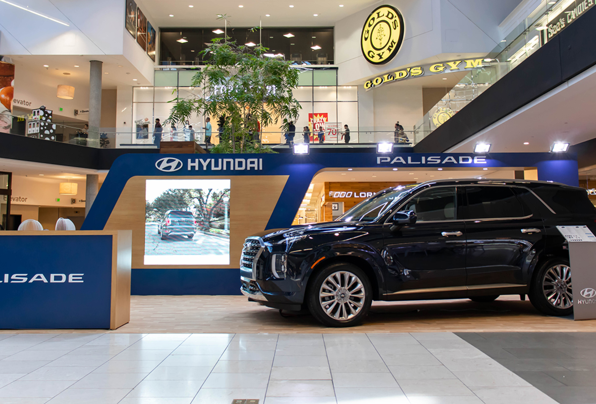 Hyundai Vehicle Display at Westfield Santa Anita Mall